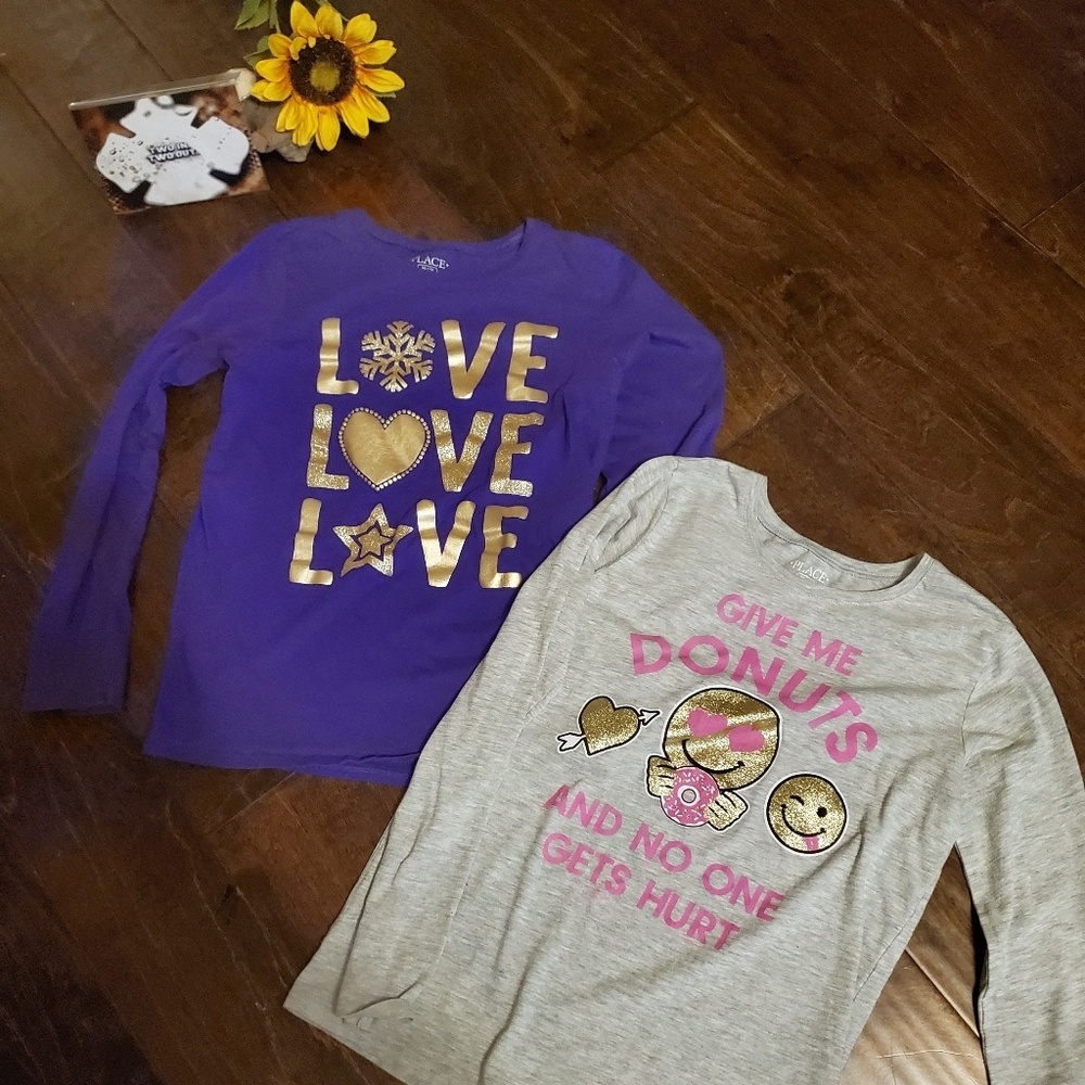 Girls LOT of (2) shirts size XL/14